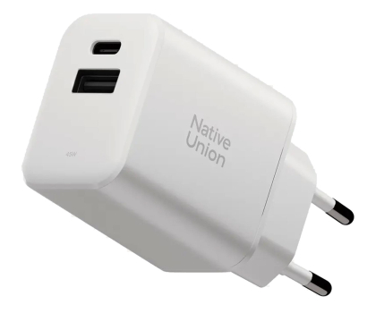 Ładowarka do smartfonów Native Union Fast GaN Charger PD 45W (2 ports) white